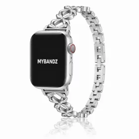 Apple Watch FloralCharm fém szíj / ezüst / 42/44/45/49