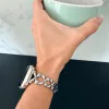 Apple Watch FloralCharm fém szíj / ezüst / 42/44/45/49