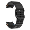 MYBANDZ Waves szilikon óraszíj-fekete/Samsung Galaxy Watch 4-5-6-7