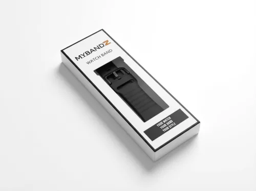 MYBANDZ Waves szilikon óraszíj-fekete/Samsung Galaxy Watch 4-5-6-7