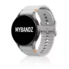 MYBANDZ Waves szilikon óraszíj-világosszürke/Samsung Galaxy Watch 4-5-6-7