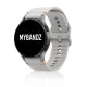 MYBANDZ Waves szilikon óraszíj-világosszürke/Samsung Galaxy Watch 4-5-6-7