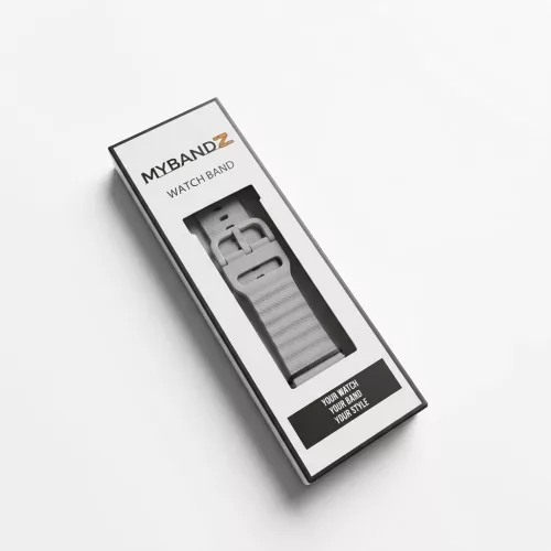 MYBANDZ Waves szilikon óraszíj-világosszürke/Samsung Galaxy Watch 4-5-6-7