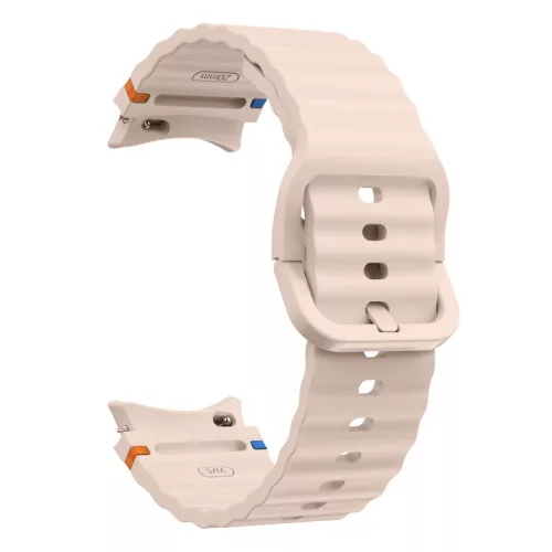 MYBANDZ Waves szilikon óraszíj-púder/Samsung Galaxy Watch 4-5-6-7