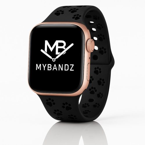 Apple Watch Paw szilikon óraszíj/fekete/38/40/41mm