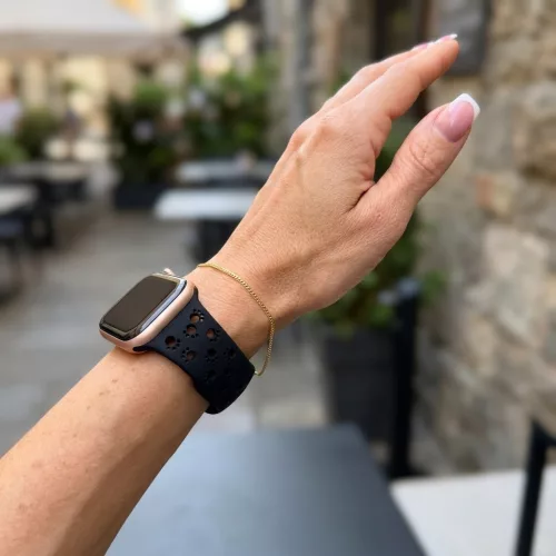 Apple Watch Paw szilikon óraszíj/fekete/40/41 és 42mm