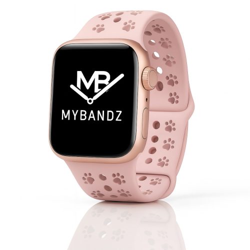 Apple Watch Paw szilikon óraszíj/púder/38/40/41mm