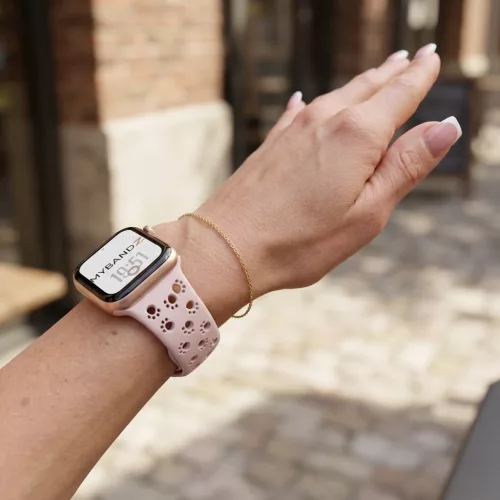 Apple Watch Paw szilikon óraszíj/púder/40/41 és 42mm