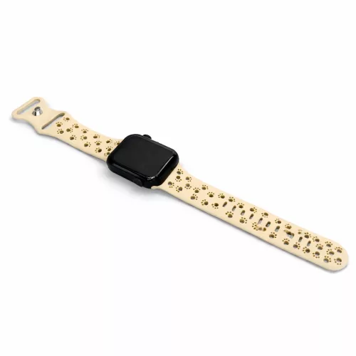 Apple Watch Paw szilikon óraszíj/bézs/38/40/41mm