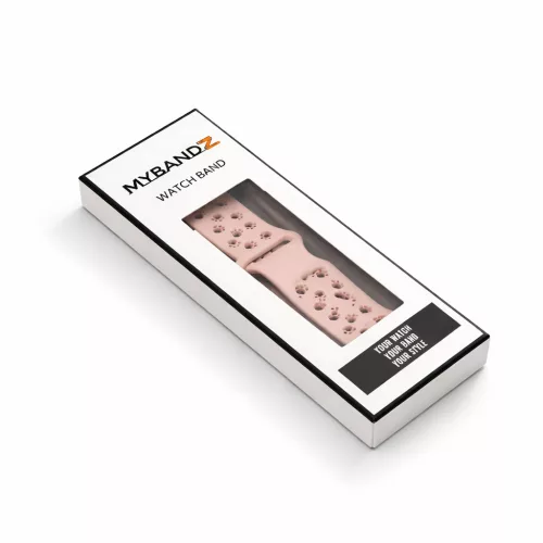Apple Watch Paw szilikon óraszíj/púder/44/45/46/49 mm
