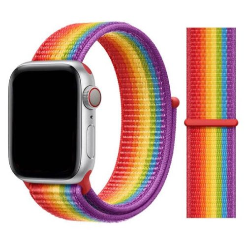 Apple Watch rugalmas szövet óraszíj /pride/ 44/45/46/49 mm