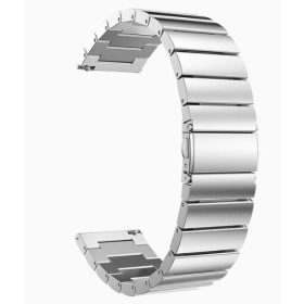 MYBANDZ Nagy láncszemes fém óraszíj - ezüst/ 20mm