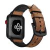 Apple Watch kívül bőr belül szilikon óraszíj /barna/ 40/41 és 42mm