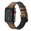 Apple Watch kívül bőr belül szilikon óraszíj /barna/ 40/41 és 42mm