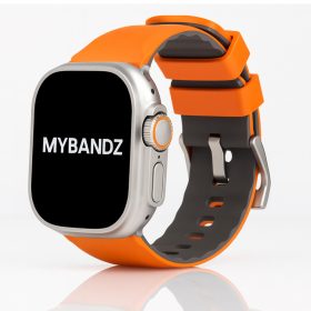   Apple Watch Adventure szilikon óraszíj-narancs-szürke 44/45/46 és 49 mm