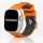 Apple Watch Adventure szilikon óraszíj-narancs-szürke 44/45/46 és 49 mm