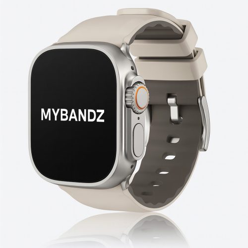 Apple Watch Adventure szilikon óraszíj-bézs-szürke 40/41/42 mm