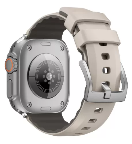 Apple Watch Adventure szilikon óraszíj-bézs-szürke 40/41/42 mm