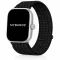 Mybandz Tépőzáras szövet óraszíj-fekete (Xiaomi Smart Band 8/9/10 Pro/Xiaomi Redmi Watch 4-5-6)