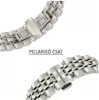 MYBANDZ Pearlmaster láncszemes fém óraszíj / ezüst / 20mm