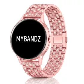 MYBANDZ Diamond fém óraszíj- pinkarany 22 mm