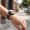 MYBANDZ Diamond fém óraszíj- fekete 22 mm