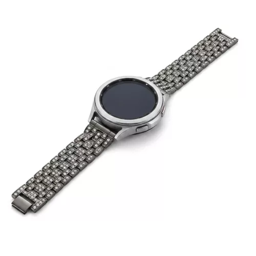 MYBANDZ Diamond fém óraszíj- fekete 22 mm