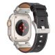 Apple Watch Machine bőr óraszíj-fekete-44/45/46/49 mm