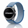 MYBANDZ Tépőzáras rugalmas szövet óraszíj - világos kék/ 20mm
