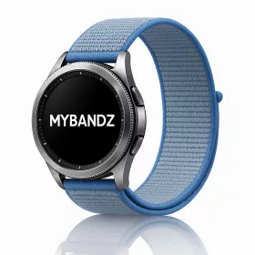   MYBANDZ Tépőzáras rugalmas szövet óraszíj - világos kék/ 22mm