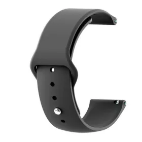 MYBANDZ Szilikon óraszíj gömb csattal /fekete/ 22mm