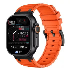  Apple Watch Cyber szilikon óraszíj-narancs 44/45/46 és 49 mm