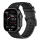 Apple Watch Cyber szilikon óraszíj-fekete 44/45/46 és 49 mm