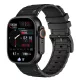 Apple Watch Cyber szilikon óraszíj-fekete 44/45/46 és 49 mm