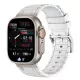 Apple Watch Cyber szilikon óraszíj-fehér 44/45/46 és 49 mm