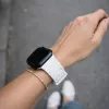 Apple Watch Cyber szilikon óraszíj-fehér 44/45/46 és 49 mm
