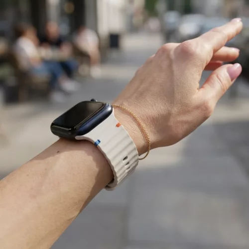 Apple Watch Waves óraszíj-starlight 44/45/46 és 49 mm