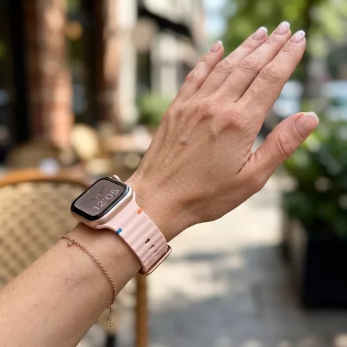 Apple Watch Waves óraszíj-púder 44/45/46 és 49 mm