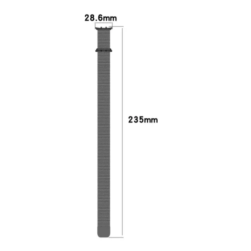 Mybandz milánói mágneses óraszíj-fekete(Honor Watch 5)