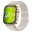 Mybandz Tépőzáras puha szövet óraszíj/bézs-Huawei Watch Fit 3/4/5
