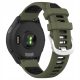 MYBANDZ Run szilikon óraszíj - khaki-fekete(Garmin 20mm órákhoz QR)