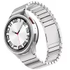 MYBANDZ Nagy láncszemes fém óraszíj rés nélkül - ezüst Samsung Galaxy Watch 4-5-6-7