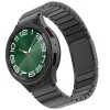 MYBANDZ Nagy láncszemes fém óraszíj rés nélkül - fekete Samsung Galaxy Watch 4-5-6-7
