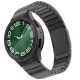 MYBANDZ Nagy láncszemes fém óraszíj rés nélkül - fekete Samsung Galaxy Watch 4-5-6-7