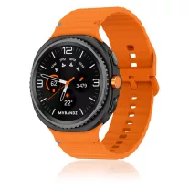   MYBANDZ Waves szilikon óraszíj-narancs/Samsung Galaxy Watch 8-9
