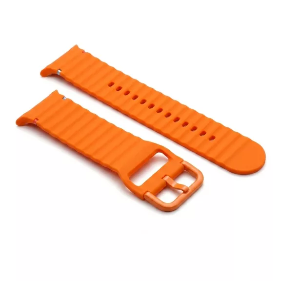 MYBANDZ Waves szilikon óraszíj-narancs/Samsung Galaxy Watch 8-9