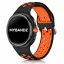 MYBANDZ Lélegző szilikon óraszíj-fekete-narancs/Samsung Galaxy Watch 8-9
