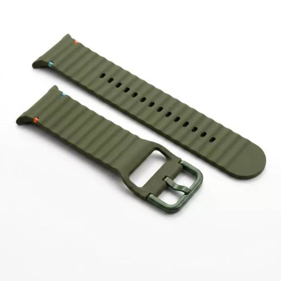 MYBANDZ Waves szilikon óraszíj-zöld/Samsung Galaxy Watch 8-9