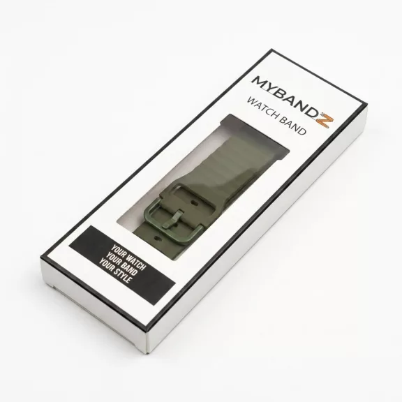 MYBANDZ Waves szilikon óraszíj-zöld/Samsung Galaxy Watch 8-9