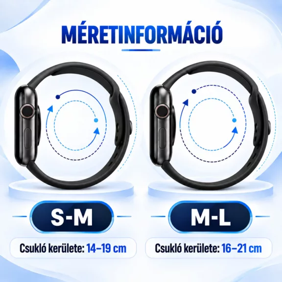 MYBANDZ Flow szilikon óraszíj /fekete/ Samsung Galaxy Watch 8-9